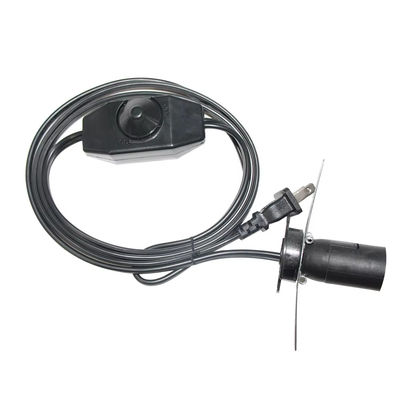 NEMA 1-15P to E14 Socket Adapter Cable with Dimmer, Power Plug Converter for Light Bulb Lamp Holder SPT-2 18AWG