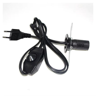 Premium EU Plug E14 Bulb Holder Cable with Adjustable Dimmer Switch for Ceiling Light Fixtures AC 250V 5A Lamp Base Connector