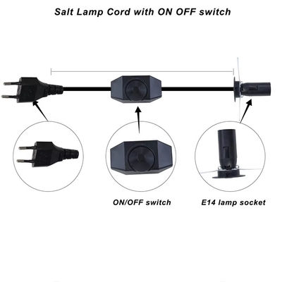 Premium EU Plug E14 Bulb Holder Cable with Adjustable Dimmer Switch for Ceiling Light Fixtures AC 250V 5A Lamp Base Connector