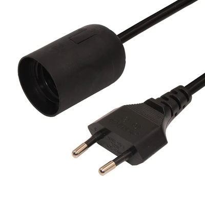 Adjustable Dimmable EU Plug E27 Bulb Holder Cable with Ceiling Lamp for Indoor Lighting 220V-240V Heat-Resistant