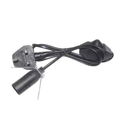 UK Plug E14 Bulb Holder Adapter Cable With Adjustable Dimmer Switch & CE Certification - BS1363 Standard Safety Lighting Accessories