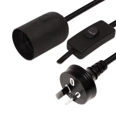 AU Plug to E27 Lamp Socket Converter , 303 Switch Bulb Adapter 250V 10A for Ceiling Fan/Light Fixture
