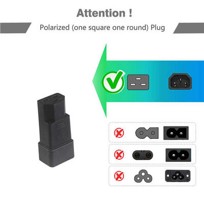 C13 to C20 Power Plug Adapter 16A 250V for Industrial Equipment