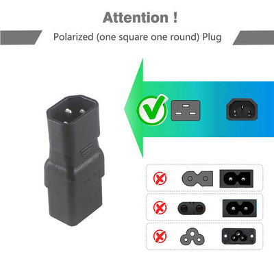 Industrial C19 to C20 Power Plug Adapter 16A 250V CE Certified