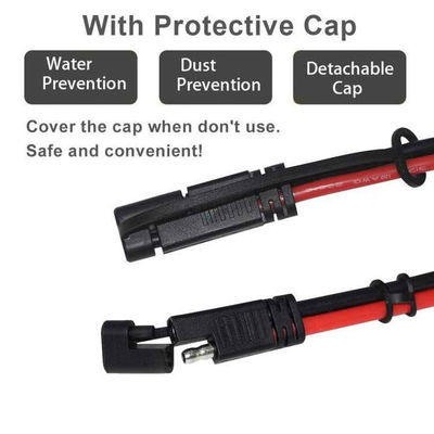 SAE to SAE Weatherproof 16AWG Cable for Solar Generators