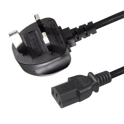 UK to C13 Power Cord 1.2M  250V 13A 16AWG Heavy Duty Cable  for Servers/Medical Equipment/Data Center PDU (CE/BS1363/RoHS)