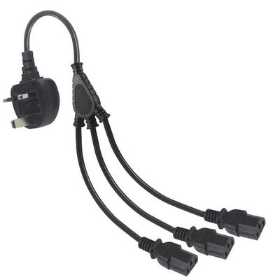 UK Plug to Multi C13 Power Cord 1.8M  250V 13A 16AWG PDU Cable  for Server Rack/UPS/Data Center (BS1363/IEC 60320/RoHS)