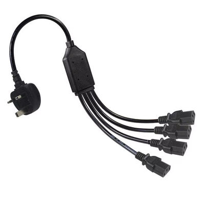 UK Plug to Multi C13 Power Cord 1.8M  250V 13A 16AWG PDU Cable  for Server Rack/UPS/Data Center (BS1363/IEC 60320/RoHS)
