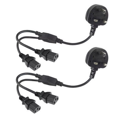UK Plug to Multi C13 Power Cord 1.8M  250V 13A 16AWG PDU Cable  for Server Rack/UPS/Data Center (BS1363/IEC 60320/RoHS)