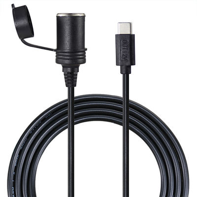 12V 24V Dual Input USB-C Car Charger Adapter Converter for Vehicle Charging with QC3.0 Fast Charge & Safety Protection
