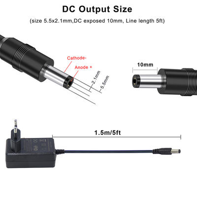EU Plug 12V DC Power Adapter – European AC to DC Wall Charger for LED, Router, Camera, Electronics