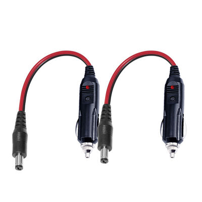 12V Car Cigarette Lighter Plug to DC Connector Power Cable for Dash Cam Router Cooler and DIY Devices