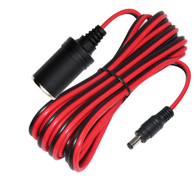 Cigarette Lighter Socket to DC Plug Power Cable for 12V 24V Power Supply DIY Devices and Vehicle Equipment