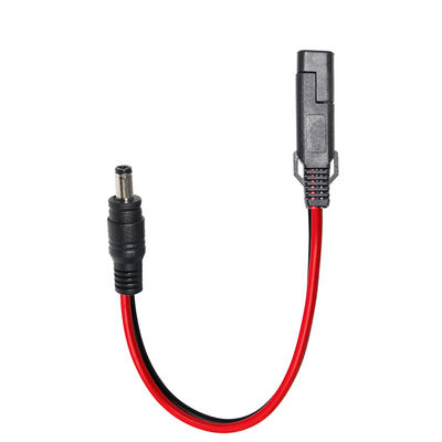 SAE to DC Plug Power Adapter Cable for 12V Solar Panel Battery Pack Motorcycle and DIY Electronics