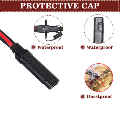 SAE to DC Plug Power Adapter Cable for 12V Solar Panel Battery Pack Motorcycle and DIY Electronics