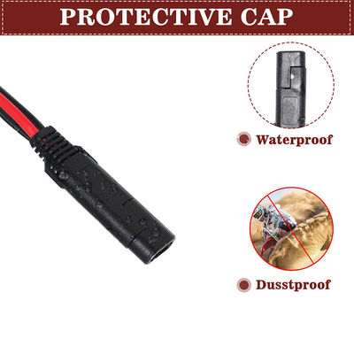 SAE to Tinned Copper Wire Power Cable for 12V 24V Battery Charging Solar Panel DIY Connection