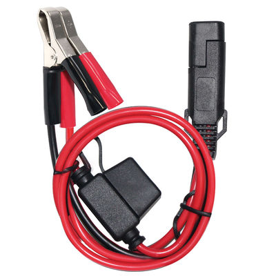SAE to Alligator Clip Power Cable for 12V Battery Charging Solar Panel Inverter Automotive and DIY Use