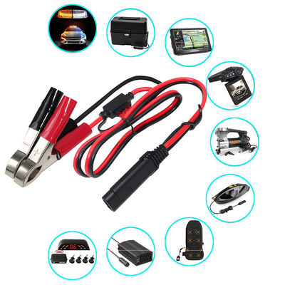 SAE to Alligator Clip Power Cable for 12V Battery Charging Solar Panel Inverter Automotive and DIY Use