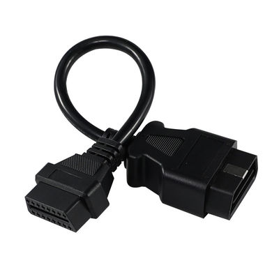 OBD-II Male to Female Extension Cable with 16-Pin Connectors for Car Diagnostic Scanner GPS Tracker Installation
