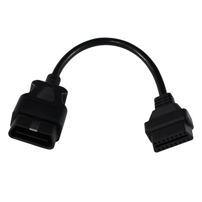 OBD-II Male to Female Extension Cable with 16-Pin Connectors for Car Diagnostic Scanner GPS Tracker Installation