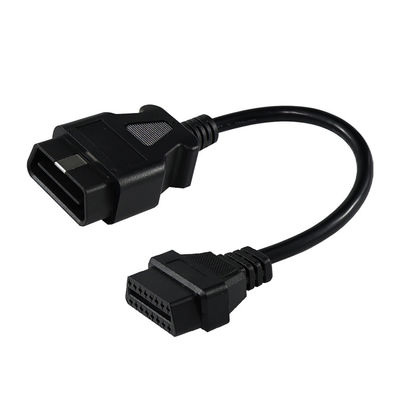 OBD-II Male to Female Extension Cable with 16-Pin Connectors for Car Diagnostic Scanner GPS Tracker Installation