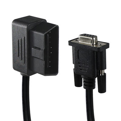 OBD-II to DB9 Diagnostic Adapter Cable with 16-Pin Male to 9-Pin Serial Connector for Vehicle Scan Tool Interface