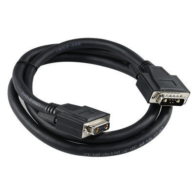 D-Sub Mixed Contact Connector with Power and Signal Pins for Industrial Automation Equipment Communication Interface