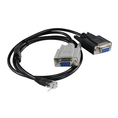 RJ45 to Dual DB9 Male Serial Converter Cable for Console Server Splitter Communication Device