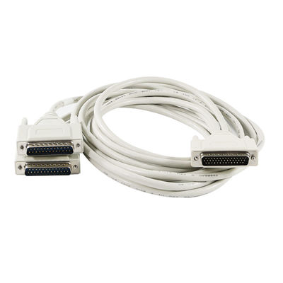DB44 Male to Dual DB25 Male Adapter Splitter Cable for CNC Motion Controller or Industrial I/O Expansion