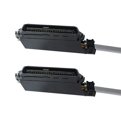 Right Angle 50-Pin Male RJ21 Telco Connector Cable with Shielded Round Cable for Voice Patch Panels or Data Distribution