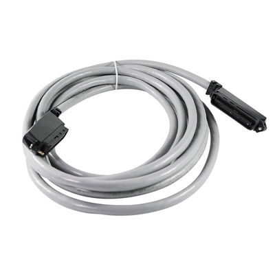 Right Angle 50-Pin Male RJ21 Telco Connector Cable with Shielded Round Cable for Voice Patch Panels or Data Distribution