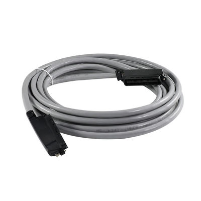Right Angle 50-Pin Male RJ21 Telco Connector Cable with Shielded Round Cable for Voice Patch Panels or Data Distribution