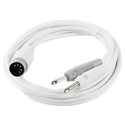 5-Pin 180° DIN Female to Dual Banana Plug Cable Assembly for Audio Testing or Power Supply Equipment Shielded Signal Cord
