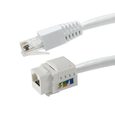 Tool-Free Cat6 RJ45 Keystone Inline Coupler Female to Female for Ethernet Patch Panels or Wall Plates  8P8C LAN Network Adapter