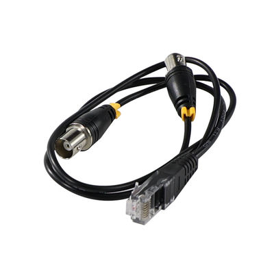 RJ45/RJ48 Male to Dual BNC Female Adapter Cable for T1/E1 Interface Signal Transmission   Coaxial Converter SplitterA