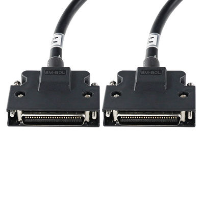 DB - 25 Male to DB - 50 Male Cable 1.2ft  Shielded for Industrial Equipment/Test Systems (25 - 50 Pin Conversion)