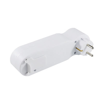 EU Plug Power Strip with 3 Outlets and Red Toggle Switch
