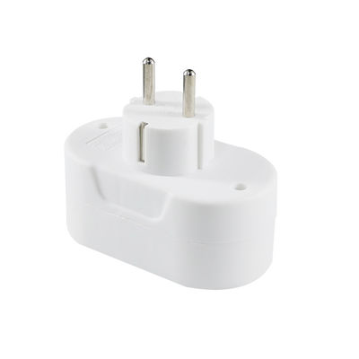 Dual-Outlet EU Plug Power Adapter Socket Converter for Home Travel  European Standard AC Outlet, 250V 10Aa
