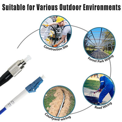 FC to LC Fiber Optic Patch Cable Singlemode Multimode for Data Center