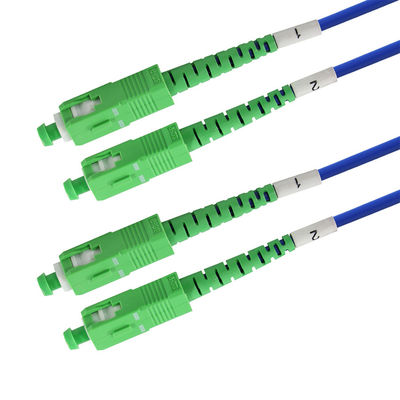 SC APC Simplex Singlemode Fiber Optic Patch Cable