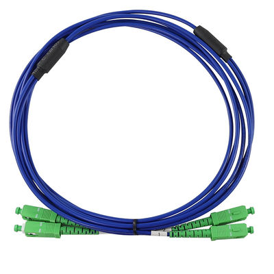 SC APC Simplex Singlemode Fiber Optic Patch Cable