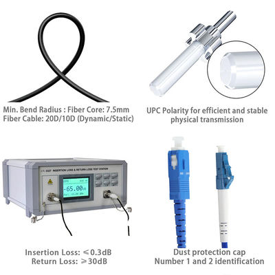 SC to LC Fiber Optic Patch Cable - Singlemode or Multimode Jumper Cord for FTTH, Data Centers, ODF, Telecom Applications