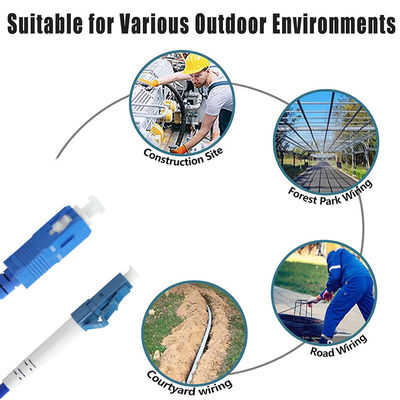 SC to LC Fiber Optic Patch Cable - Singlemode or Multimode Jumper Cord for FTTH, Data Centers, ODF, Telecom Applications