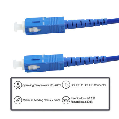 SC to SC Fiber Optic Patch Cable - Singlemode or Multimode Jumper for ODF, FTTH, Data Center, Telecom, LAN Applications