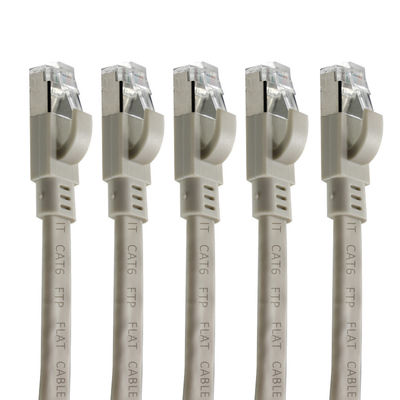 CAT6 Flat FTP Shielded Ethernet Cable with Snagless Boot