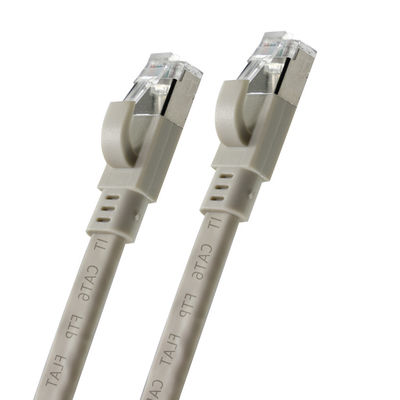 CAT6 Flat FTP Shielded Ethernet Cable with Snagless Boot