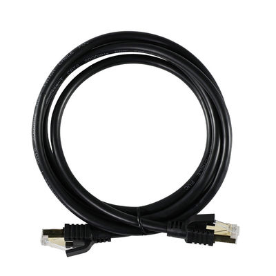 CAT8 Shielded Ethernet Cable S/FTP 40Gbps Gold RJ45