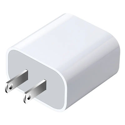 US 2-Pin 30W Dual Port Wall Charger – USB-C & USB-A Output Fast Charging Power Adapter for Phone, Tablet, Camera