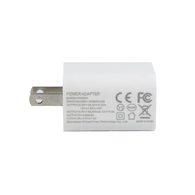 US 2-Pin 20W Dual-Port USB Wall Charger – Type-C & USB-A Fast Charging Power Adapter for Phone, Tablet, Camera