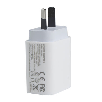 AU 2-Pin 20W Dual-Port Wall Charger – USB-C & USB-A Fast Charging Power Adapter for Phone, Tablet, Camera, Travel Use